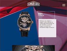 Tablet Screenshot of angelus-watches.com